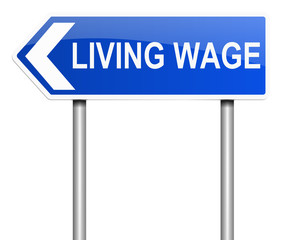 Living wage concept.