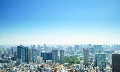 Photo sur Plexiglas Bleu Paysage de Tokyo