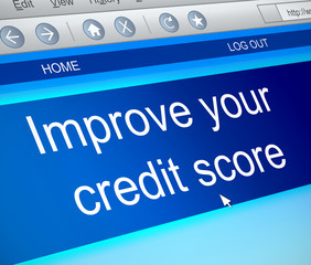 Credit score concept.