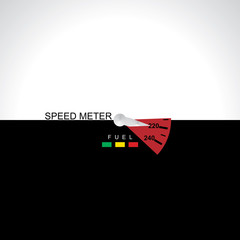 creative speed meter concept vector illustration 