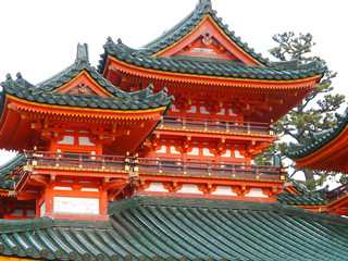 Temple building of  "Heian Jingu", Kyoto