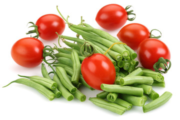 Fresh Kidney Bean and cherry tomato