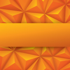 Obraz premium Orange abstract background vector.