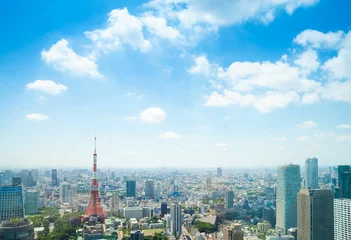 Raamstickers Tokyo landschap © naka