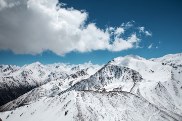 Fototapeta premium Trans-Ili Alatau mountains. On the way to Big Almaty peak.