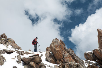 Trans-Ili Alatau mountains. On the way to Big Almaty peak.