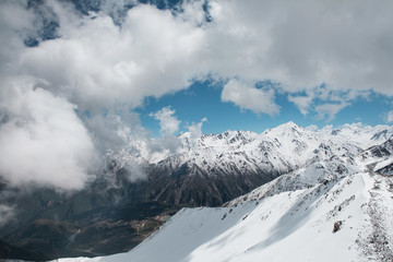 Obraz premium Trans-Ili Alatau mountains. On the way to Big Almaty peak.