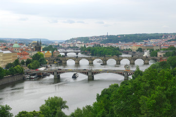 Naklejka premium View of old town Prague