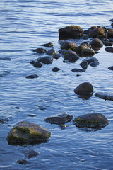 Rocks in water nature background