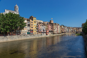 Obraz premium Girona Riverside Houses