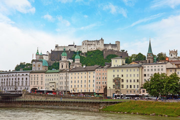 Fototapeta na wymiar Castle Hohensalzburg, Salzburg