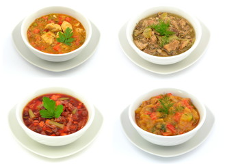 zestaw różnych potraw