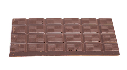 chocolate bar on white background