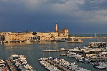Fototapeta na wymiar Trani, il porto - Puglia