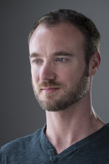 Fototapeta premium Studio portrait of a Caucasian male