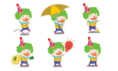 Clown mascot set 2