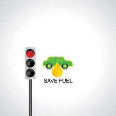 creative fuel concept vector illustration 