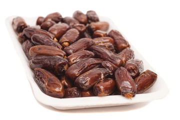 Dates isolated on white background