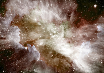 galaxy in a free space