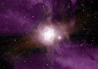Fototapeta premium galaxy in a free space