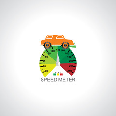 speed meter concept vector illustration 