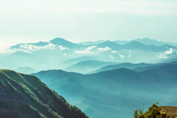 Abwaschbare Fototapete Türkis Berglandschaft
