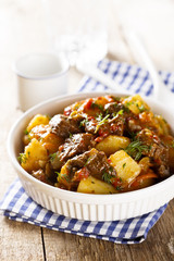 Goulash with herbs