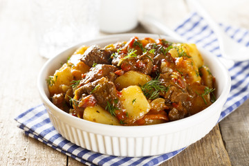 Goulash with herbs