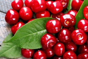 Sweet cherries, close-up