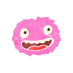 retro cartoon furry creature