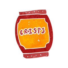 retro cartoon junk food