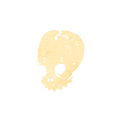retro cartoon skull