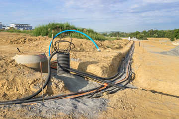 Kabelbau im Neubaugiet