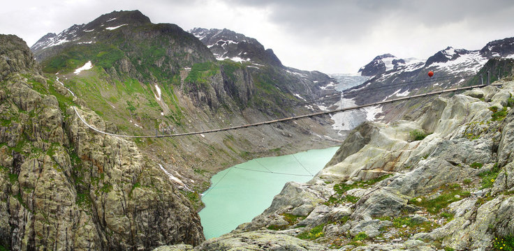 Trift Bridge. Switzerland    
