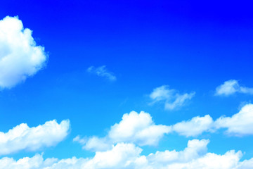 Blue sky background with clouds