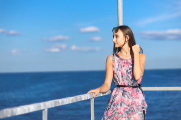 Young girl on the pier (normal ver)