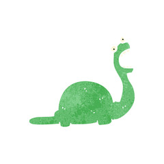 retro cartoon dinosaur