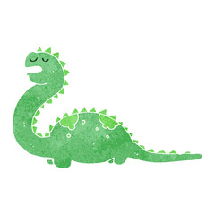 retro cartoon dinosaur