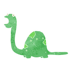 retro cartoon dinosaur