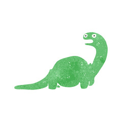retro cartoon dinosaur