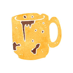 retro cartoon coffee mug