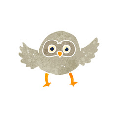 retro cartoon owl