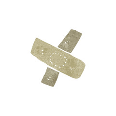 retro cartoon sticking plaster
