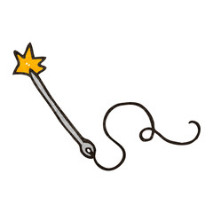 retro cartoon needle and thread