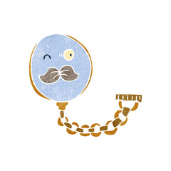 retro cartoon monocle