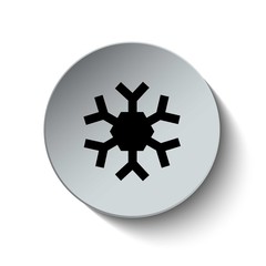 Snowflakes icon. Christmas icon. Weather icon. Button. Vector il