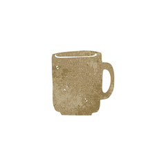 retro cartoon coffee cup