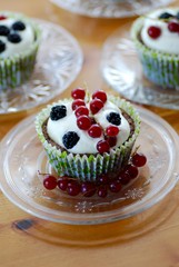 muffin with berries