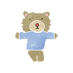 retro cartoon bear