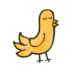 retro cartoon bird